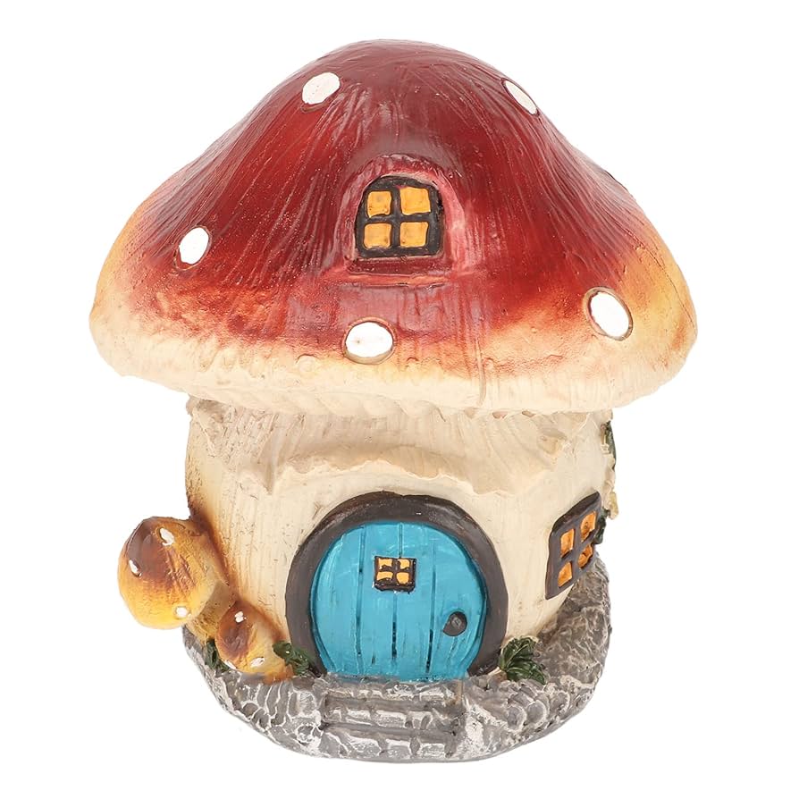 Amazon.co.jp: キノコハウス像 キノコハウスオーナメント 丈夫で